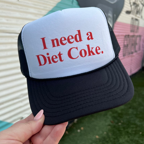 I Need A Diet Coke Trucker Cap (Multiple Color Options  display picture 3
