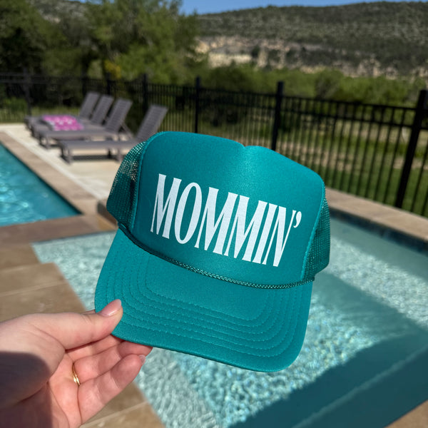 Mommin' Trucker Hat (Multiple Color Options) – Turquoise and Tequila