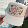 Red, White, & Western Trucker Cap (Multiple Color Options)