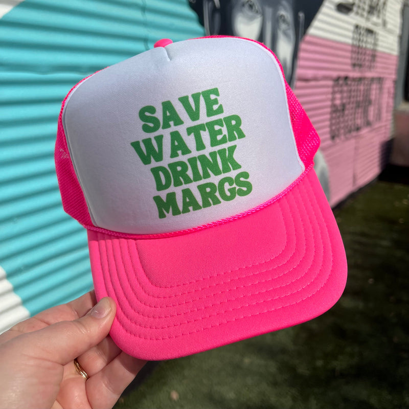 Save Water Drink Margs Trucker Cap (Multiple Color Options)