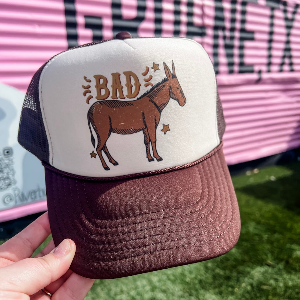 Bad Ass Trucker Cap (Multiple Color Options)