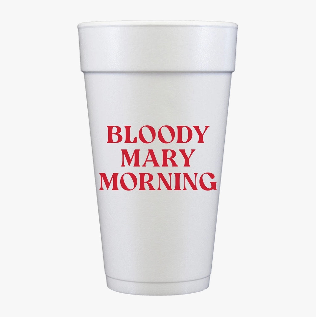 Bloody Mary Morning Tailgate 20oz Foam Cups (SET OF 10)
