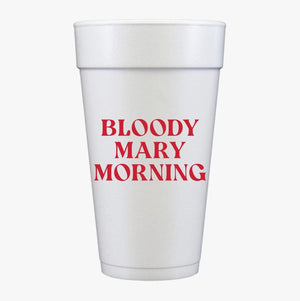 Bloody Mary Morning Tailgate 20oz Foam Cups (SET OF 10)