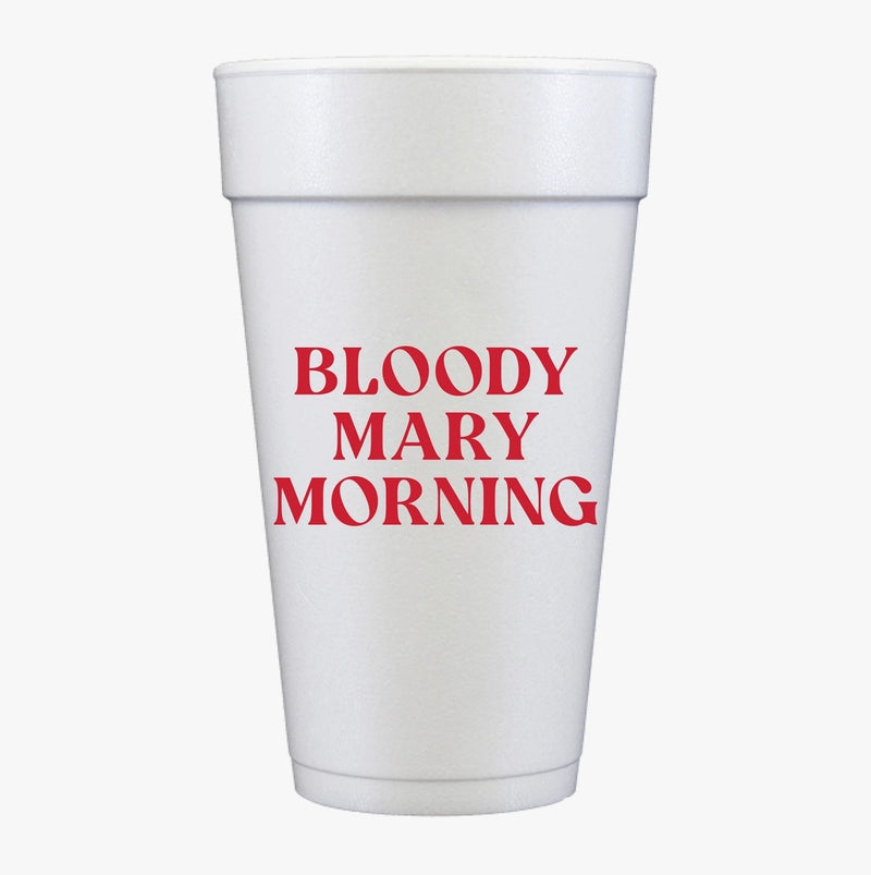 Bloody Mary Morning Tailgate 20oz Foam Cups (SET OF 10)