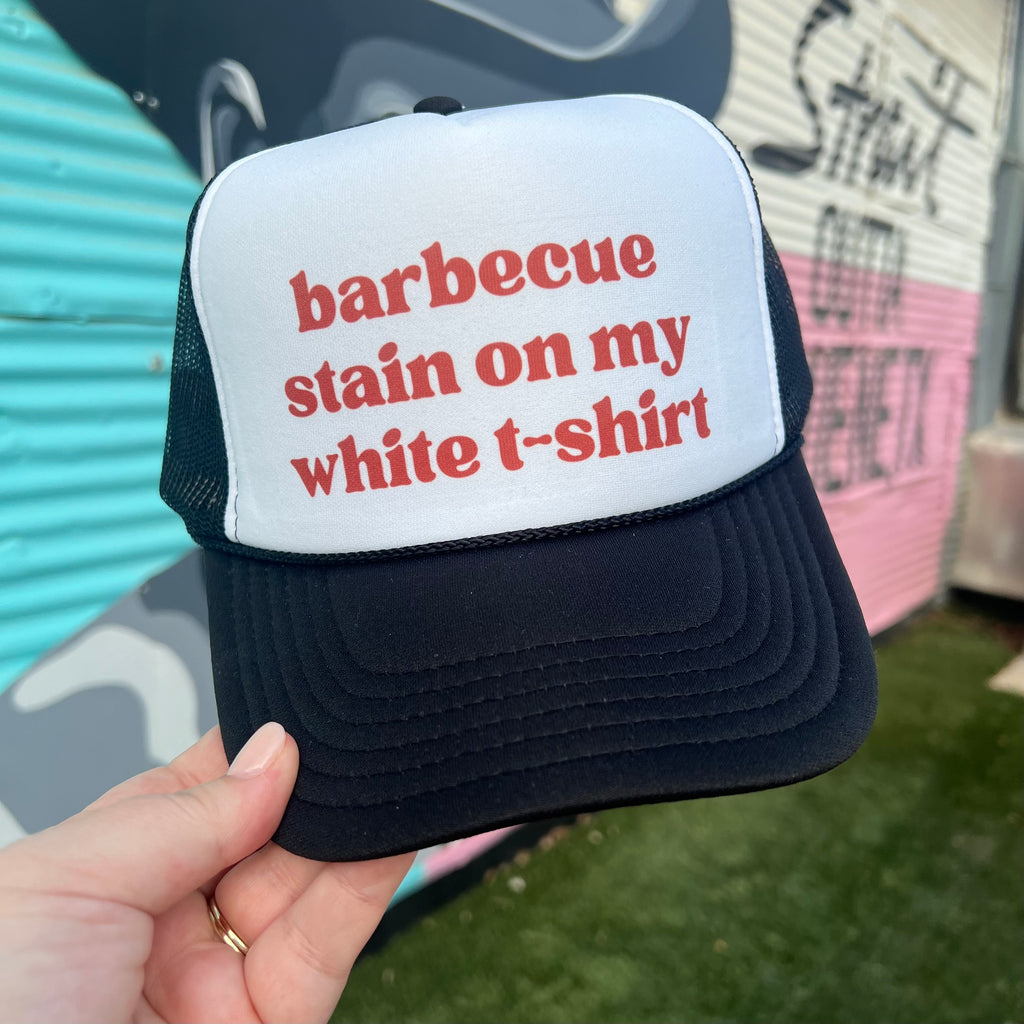 Barbecue Stain On My White T-Shirt Trucker Cap (Multiple Color Options)