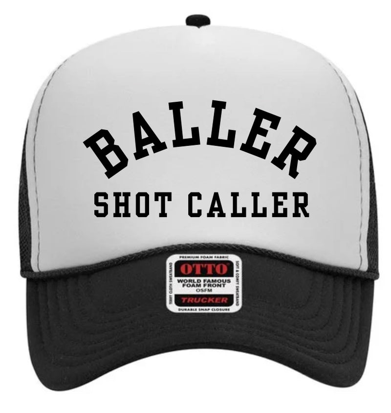 Baller Shot Caller Trucker Cap (Multiple Color Options)