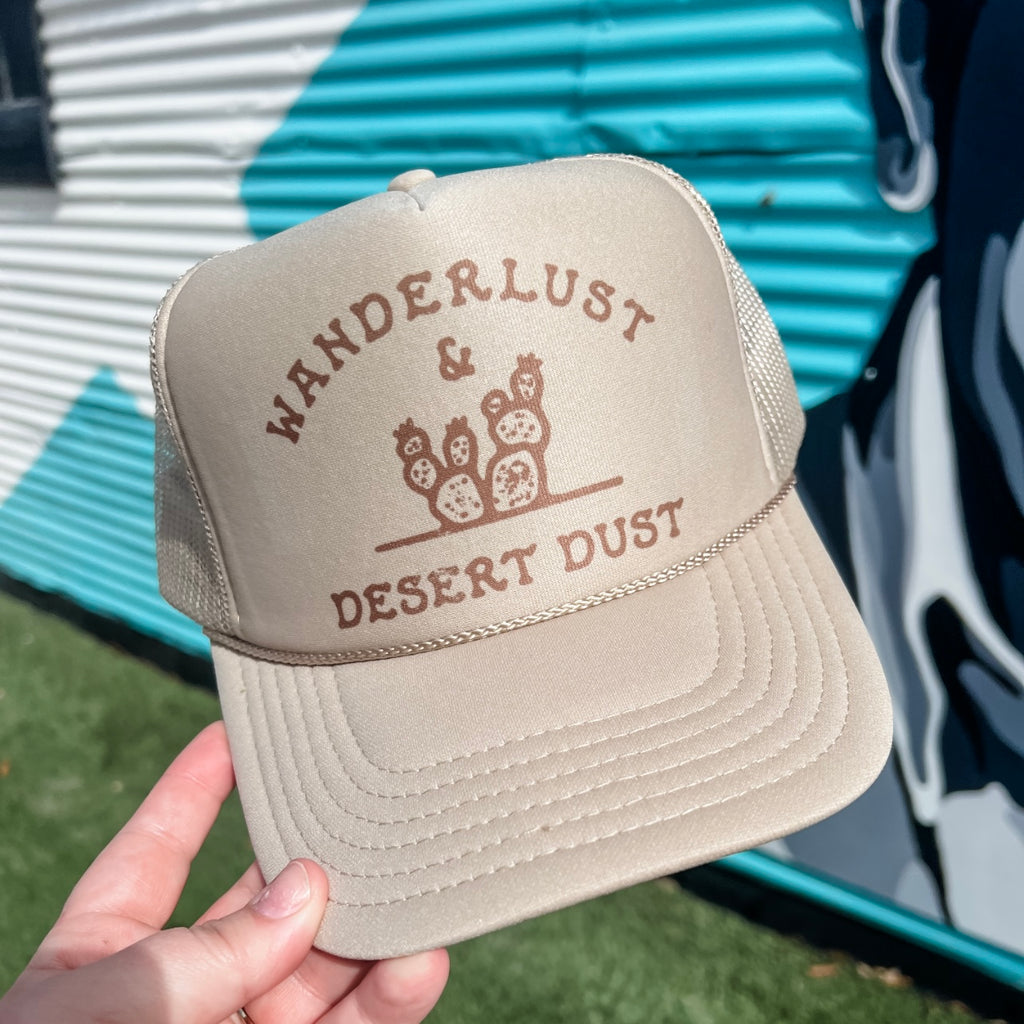 Wanderlust & Desert Dust Trucker Cap (Multiple Color Options)