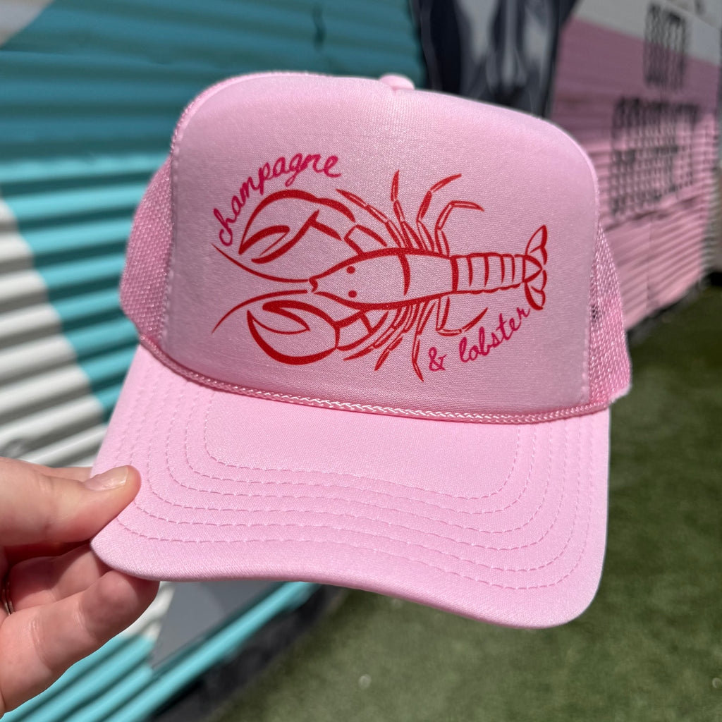 Champagne & Lobster Trucker Cap (Multiple Color Options)