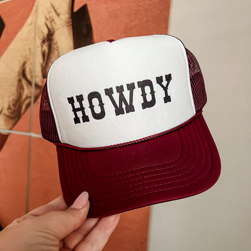 Howdy Trucker Hat (Multiple Color Options)