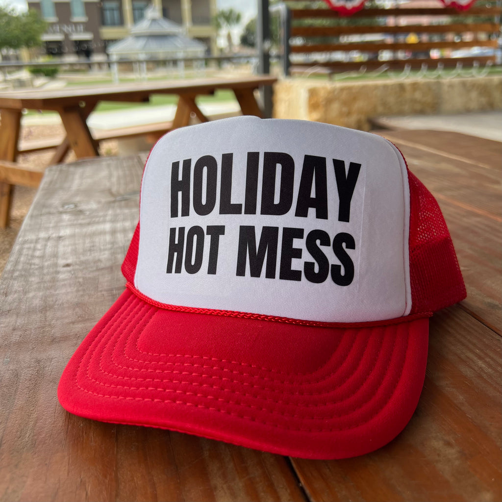 Holiday Hot Mess Trucker Hat