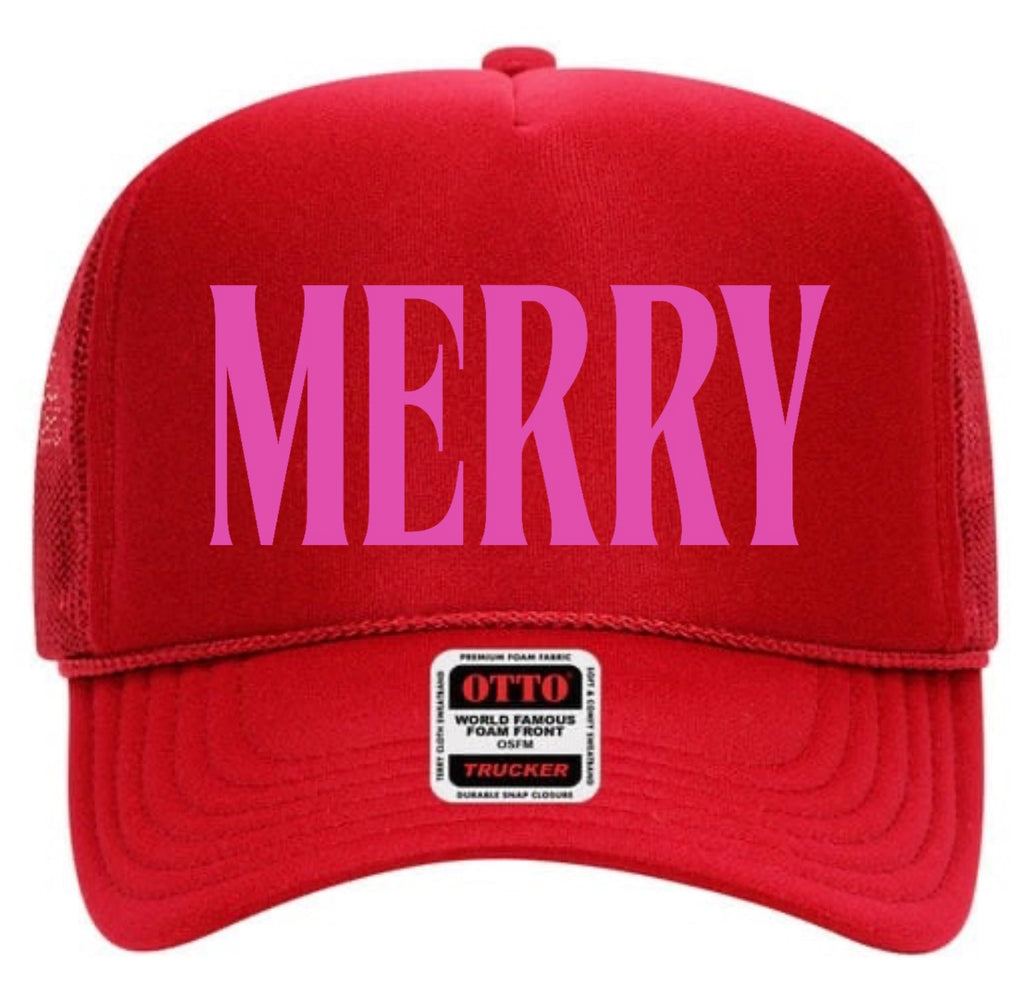 Merry Trucker Cap (Multiple Color Options)