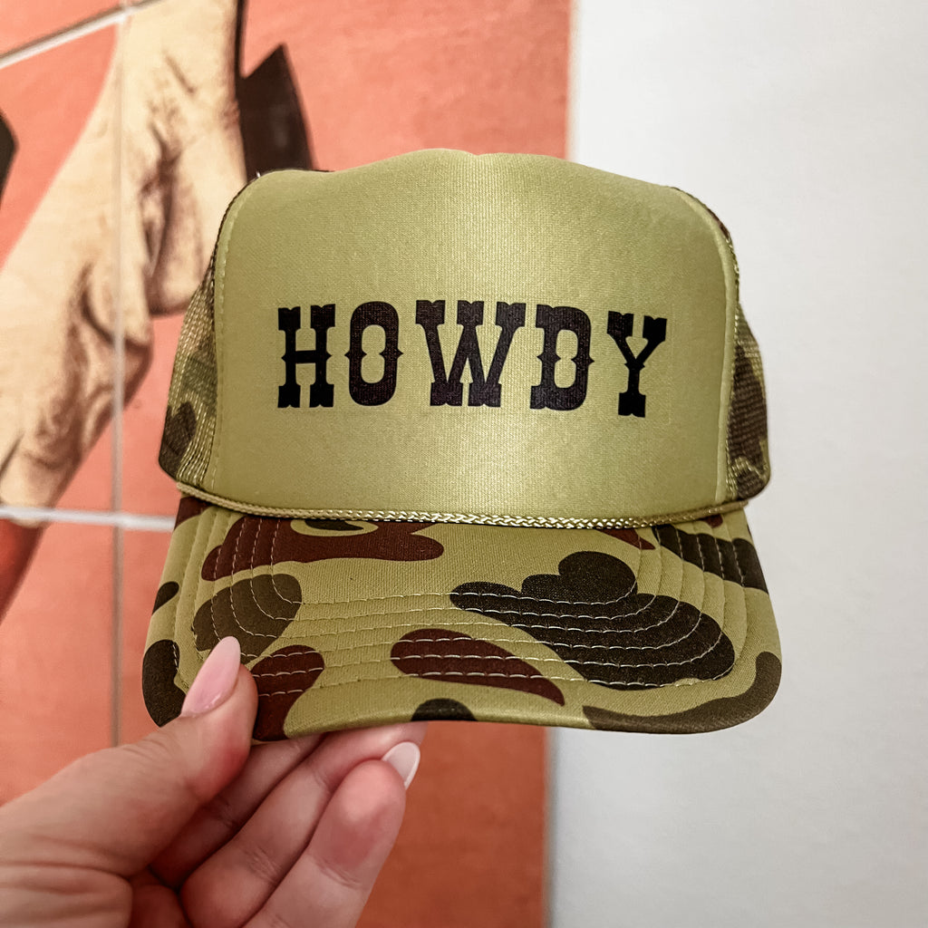 Howdy Trucker Hat (Multiple Color Options)