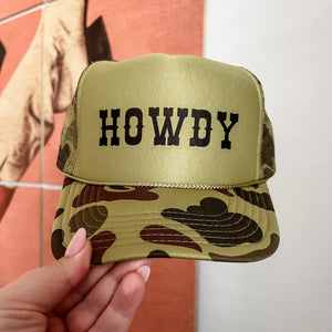 Howdy Trucker Hat (Multiple Color Options)