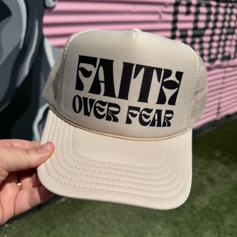 Faith Over Fear Trucker Cap (Multiple Color Options)