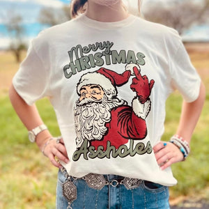 Merry Christmas Assholes Tee