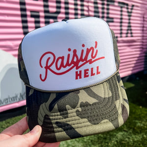 Raisin’ Hell Trucker Cap (Multiple Color Options)