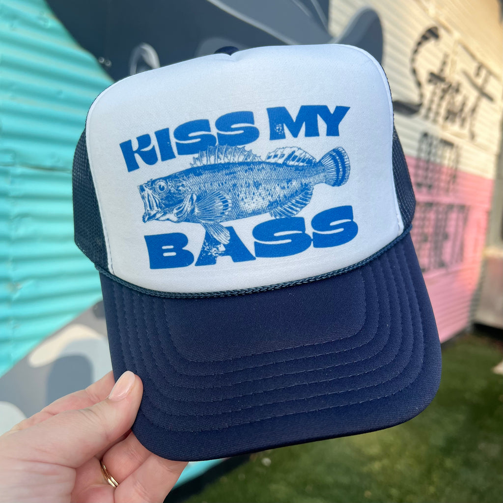 Kiss My Bass Trucker Cap (Multiple Color Options)