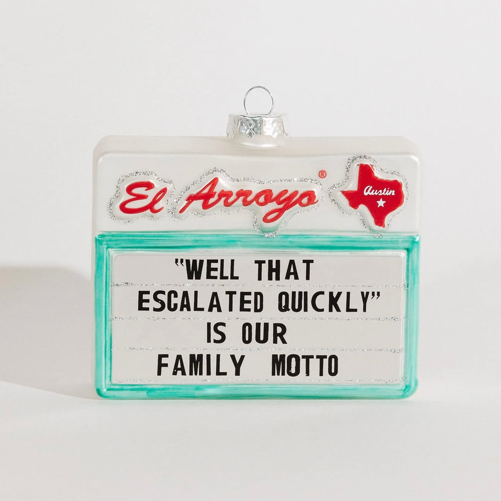 Christmas Ornament - Family Motto