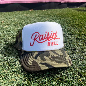 Raisin’ Hell Trucker Cap (Multiple Color Options)