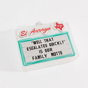 Christmas Ornament - Family Motto