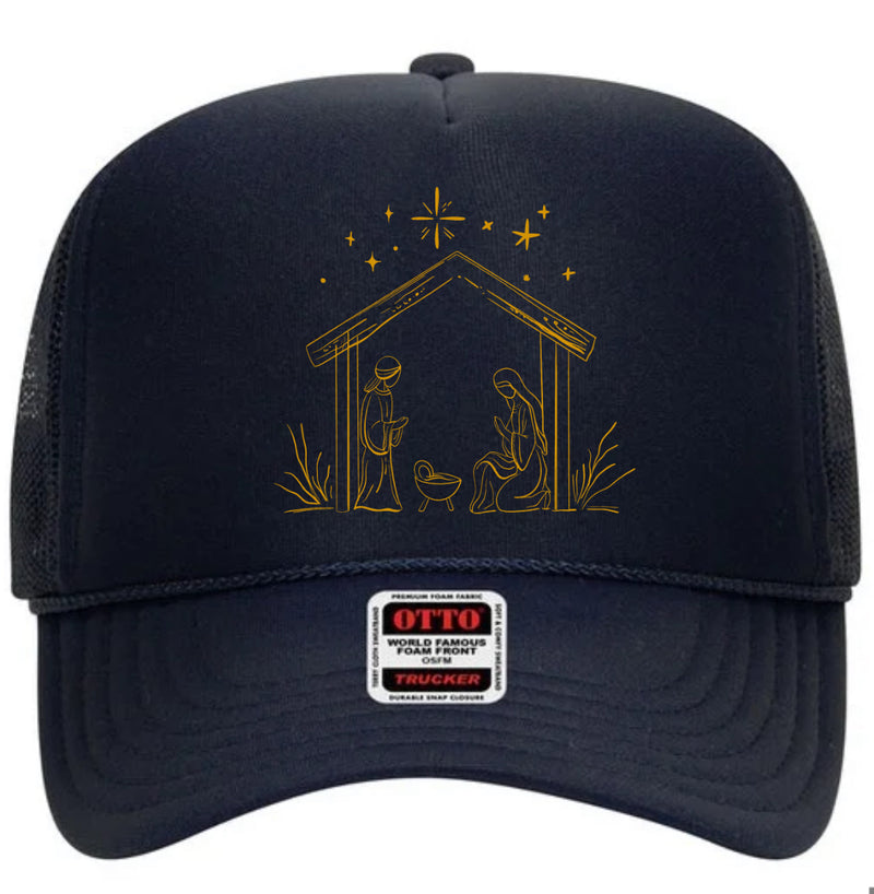 Away in a Manger Trucker Cap (Multiple Color Options)