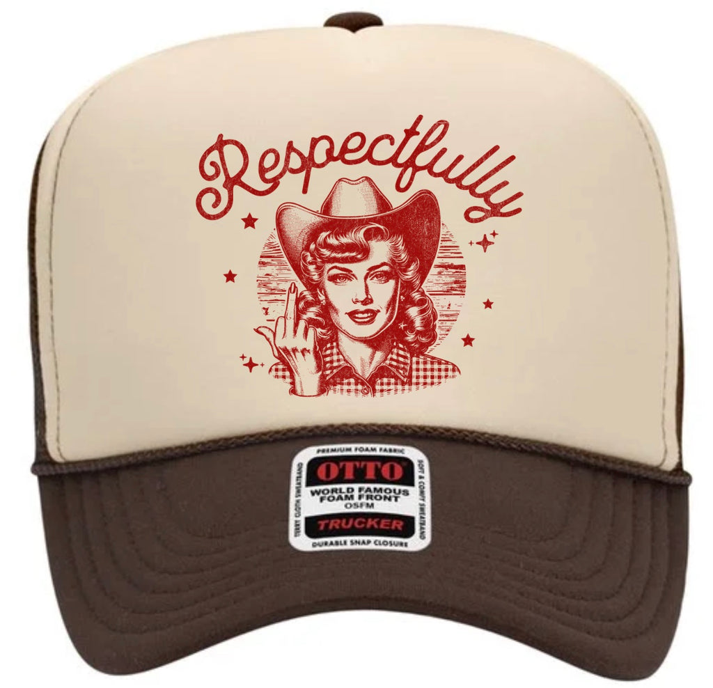 Respectfully Trucker Cap (Multiple Color Options)