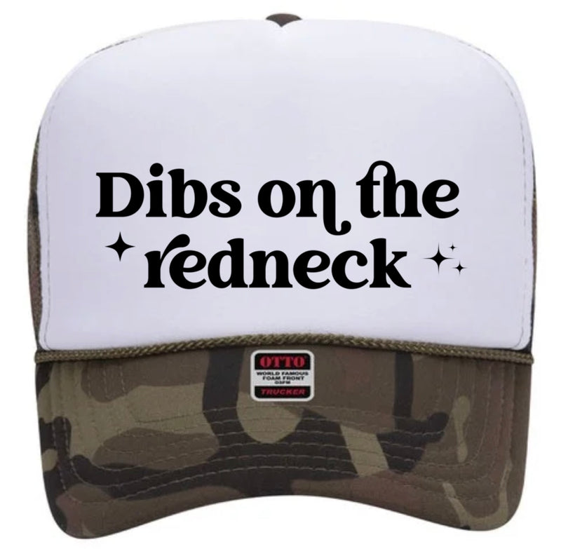 Dibs on the Redneck Trucker Cap (Multiple Color Options)