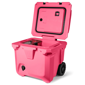 BrüTank 35-Quart Rolling Cooler - Neon Pink