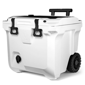 BrüTank 35-Quart Rolling Cooler - White