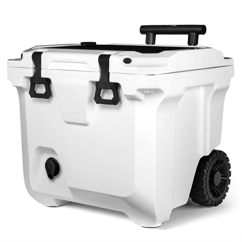 BrüTank 35-Quart Rolling Cooler - White