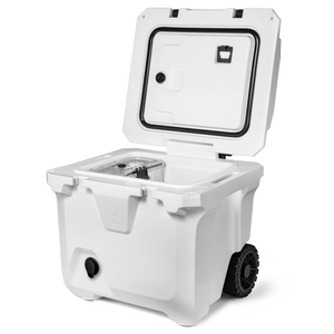 BrüTank 35-Quart Rolling Cooler - White