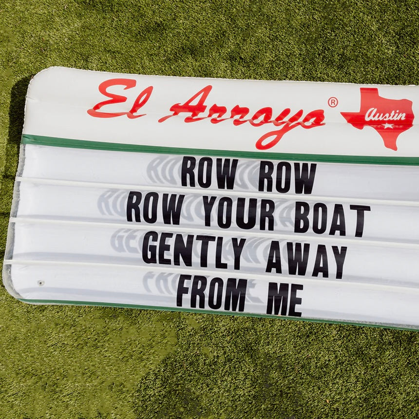 El Arroyo Inflatable Pool Float - Row Row Row Your Boat