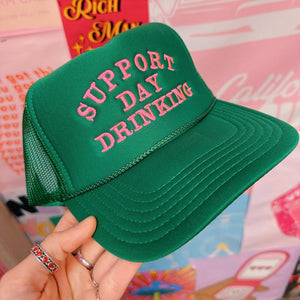 Support Day Drinking Trucker Cap