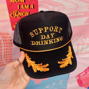 Support Day Drinking Trucker Cap