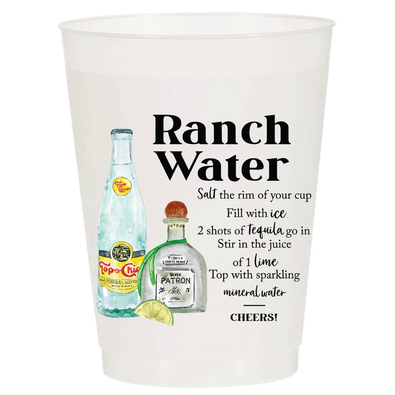 Ranch Water Reusable Cups (PACK OF 6)