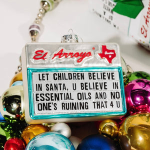 Christmas Ornament - Believe in Santa