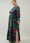 Tropical State Of Mind Leandra Ruffle Maxi Dress Curve