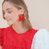 Flora Earrings - Red