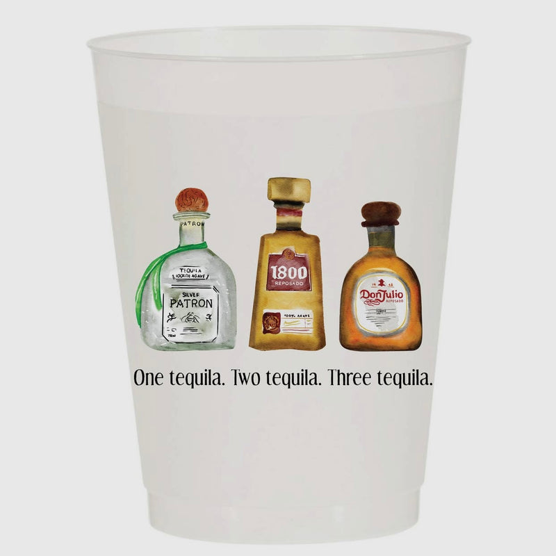 Tequila Bottles Reusable Cups (PACK OF 6)