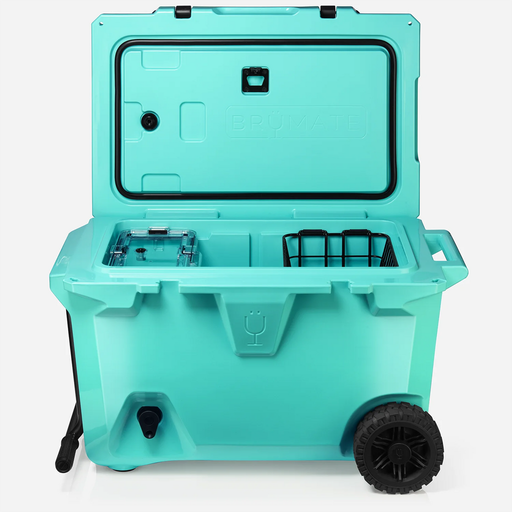 BrüTank 55-Quart Rolling Cooler - Aqua
