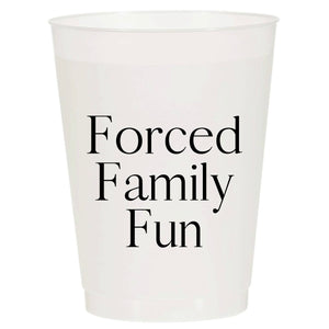 Forced Family Fun Reusable Cups (PACK OF 6)