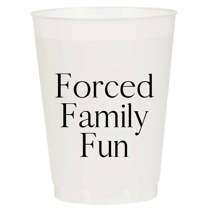 Forced Family Fun Reusable Cups (PACK OF 6)