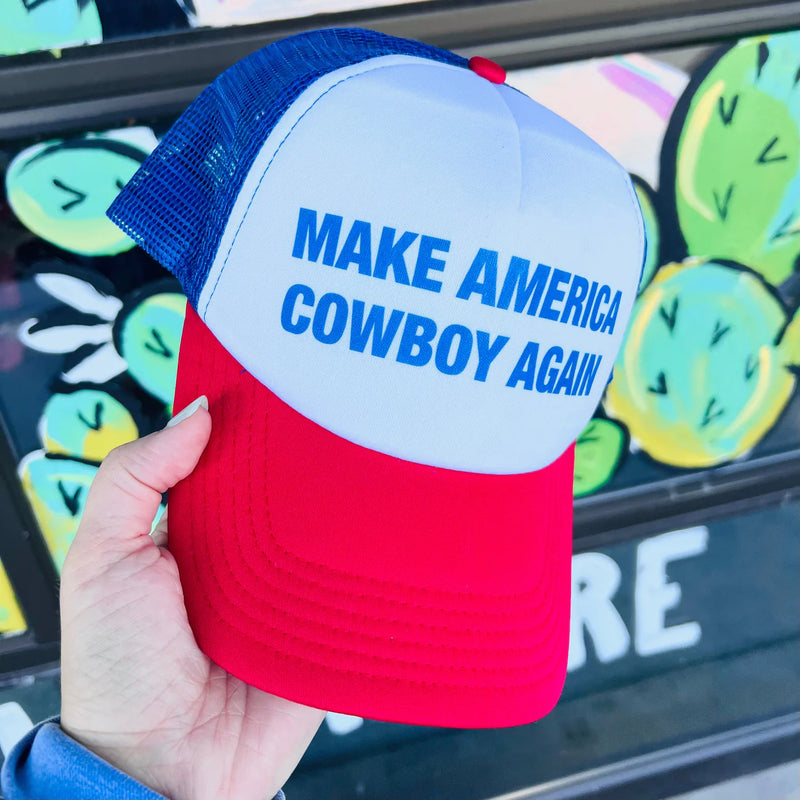 Make America Cowboy Again Trucker Cap