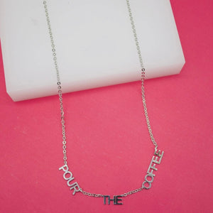 Pour the Drinks Necklace - SILVER (Multiple Options)