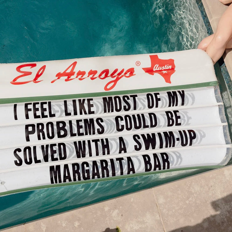 El Arroyo Inflatable Pool Float - Swim-Up Margarita Bar