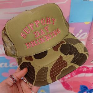 Support Day Drinking Trucker Cap