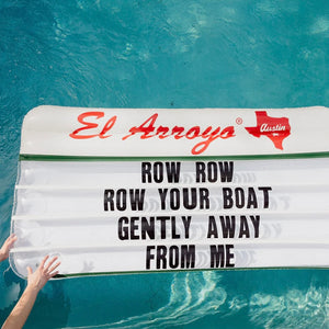 El Arroyo Inflatable Pool Float - Row Row Row Your Boat – Turquoise and  Tequila