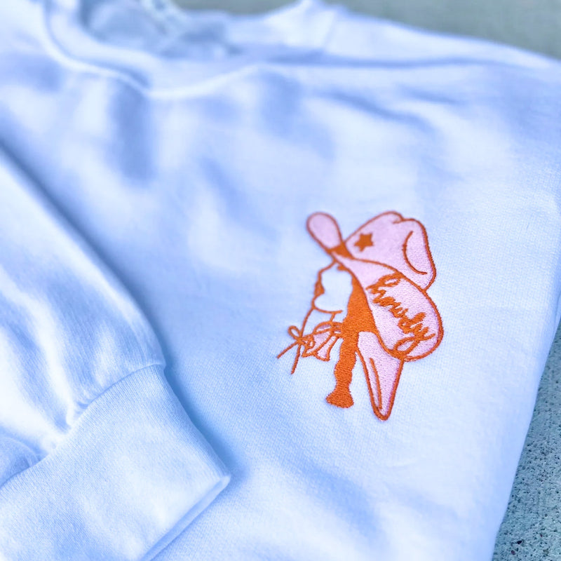 Embroidered Howdy Sweatshirt