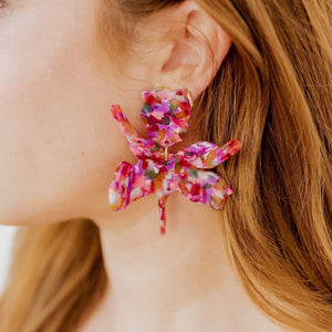 Flora Earrings - Pink Multi