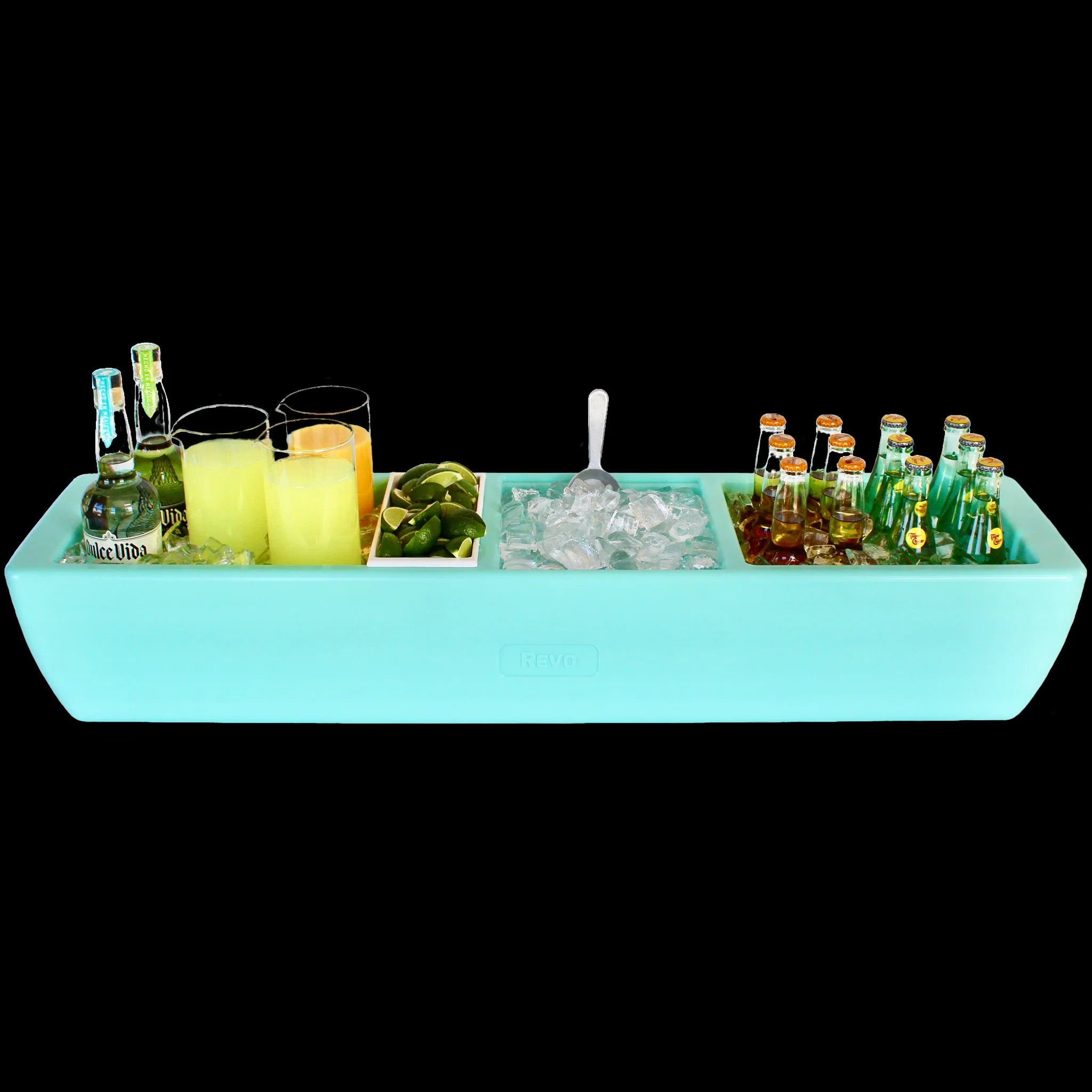 Revo Party Barge Cooler | Deep Black | Ice and Wine Bucket